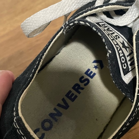 Converse Black Sneakers Woman’s Size 7 - Picture 6 of 7
